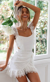 Weißes Born Free-Kleid